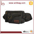 Moda de alta qualidade ao ar livre Multi-Pocket Canvas Waist Bag